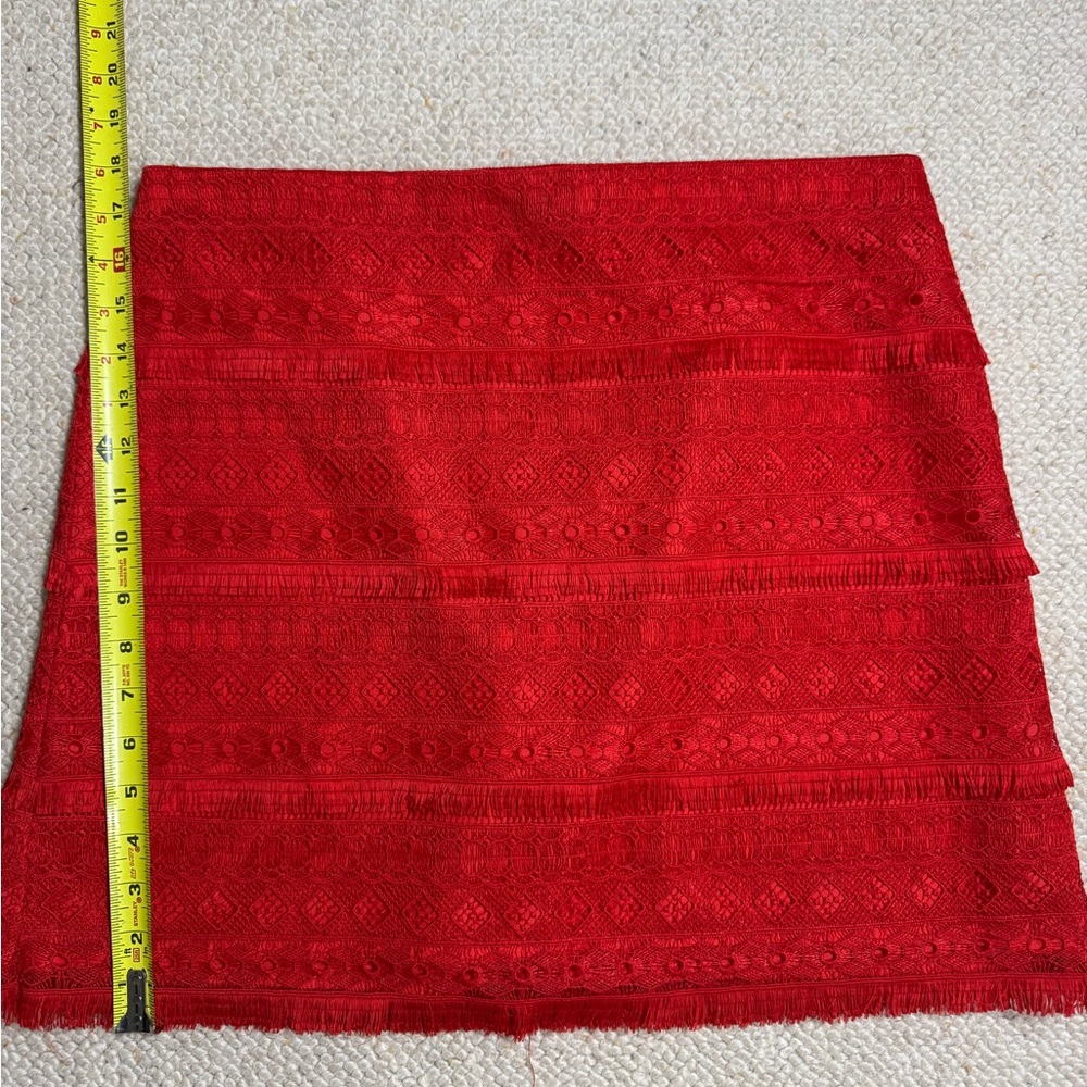 J. Crew Scarlet Textured Skirt